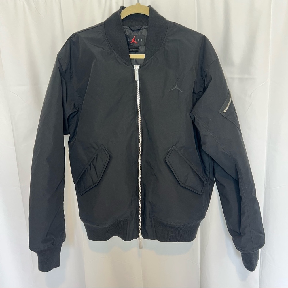 New Men's Nike Air Jordan Coat Size Small S Black Jacket NWT $250 MSRP - Picture 2 of 9